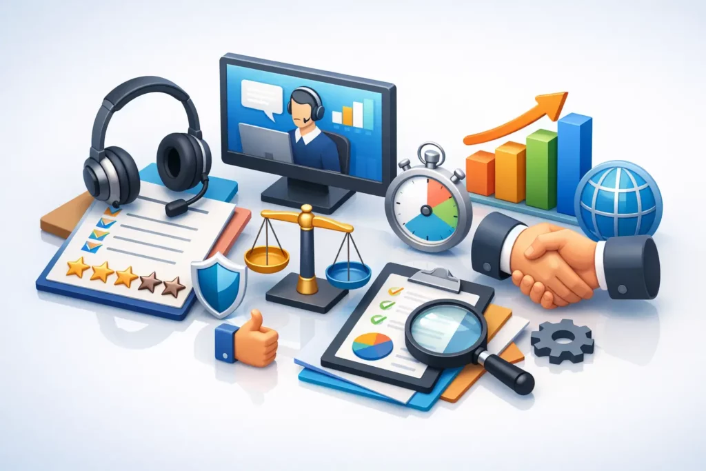Bewertung von Callcenter-Anbietern: 8 Kriterien