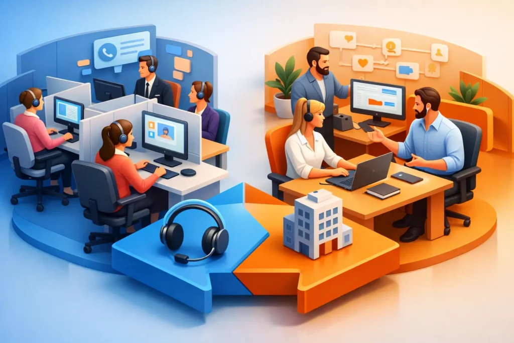 Callcenter oder internes Serviceteam?